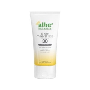 Alba Botanica Sheer Mineral (SPF 30) Sunscreen Face Lotion 2 oz.