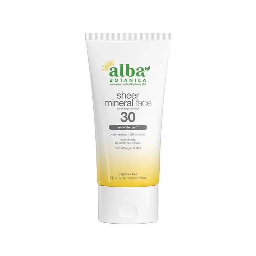Alba Botanica Sheer Mineral (SPF 30) Sunscreen Face Lotion 2 oz. Alba Botanica Sheer Mineral (SPF 30) Sunscreen Face Lotion 2 oz.