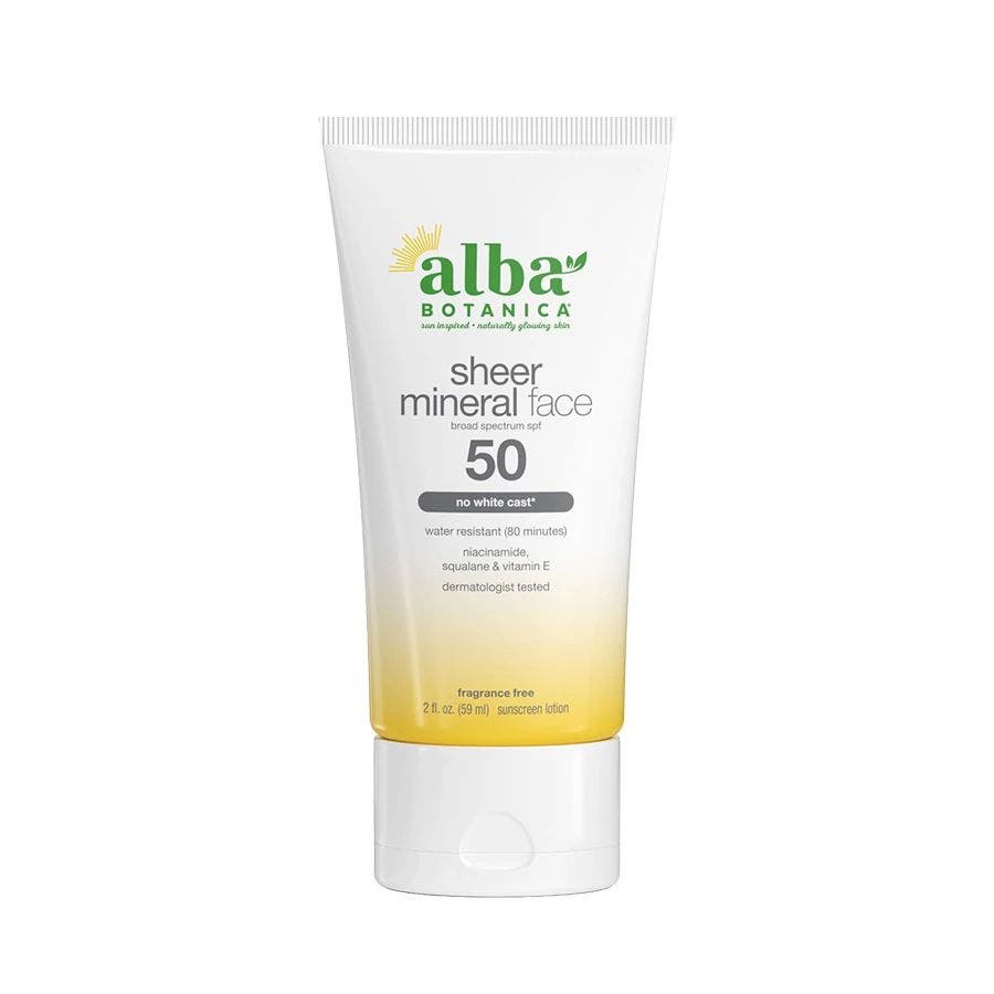 Alba Botanica Sheer Mineral (SPF 50) Sunscreen Face Lotion 2 oz.