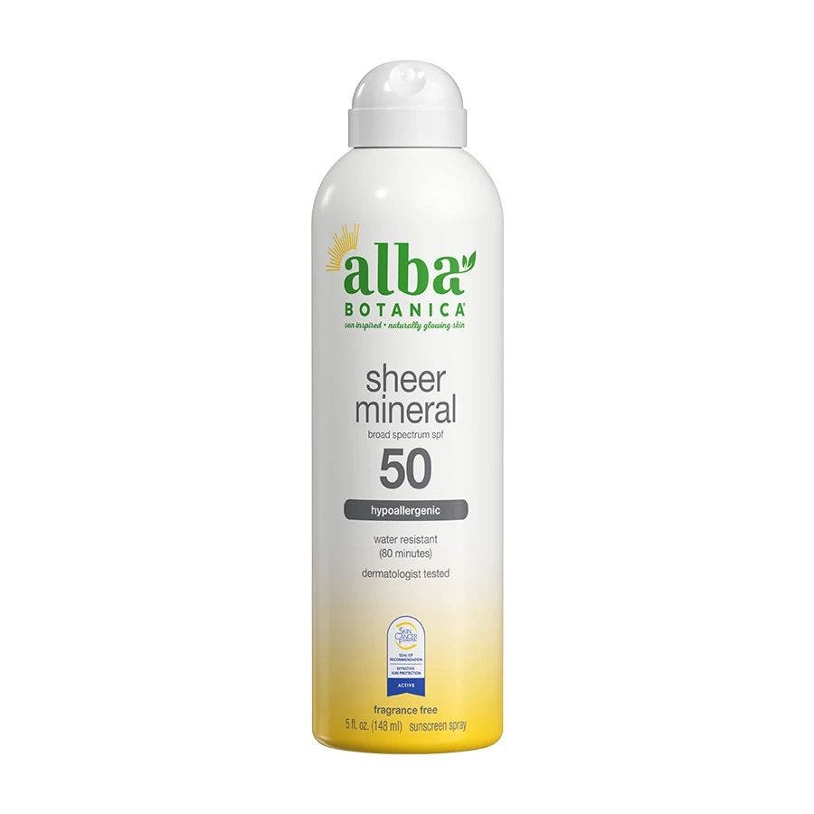 Alba Botanica Sheer Mineral (SPF 50) Hypoallergenic Sunscreen Spray 5 fl. oz.