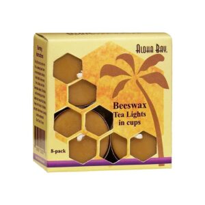 Aloha Bay Beeswax Tea Lights  8-pack