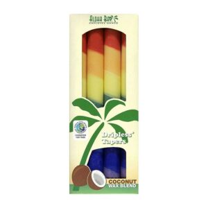 Aloha Bay Rainbow Taper Candles 4-pack