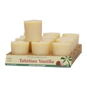 Aloha Bay Tahitian Vanilla Votive Candles 12-pack
