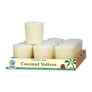 Aloha Bay White Unscented Votive Candles 12-pack