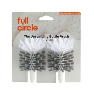 Full Circle Clean Reach White Bottle Brush Refill 2 count