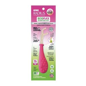 Radius Kids Eco-Flex Compostable Floss Picks Starter Kit