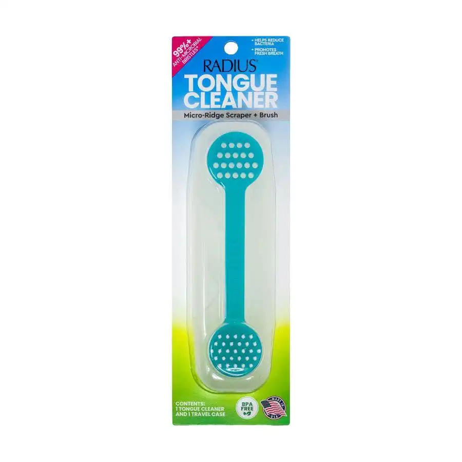 Radius Micro-Ridge Tongue Scraper & Case Radius Micro-Ridge Tongue Scraper & Case