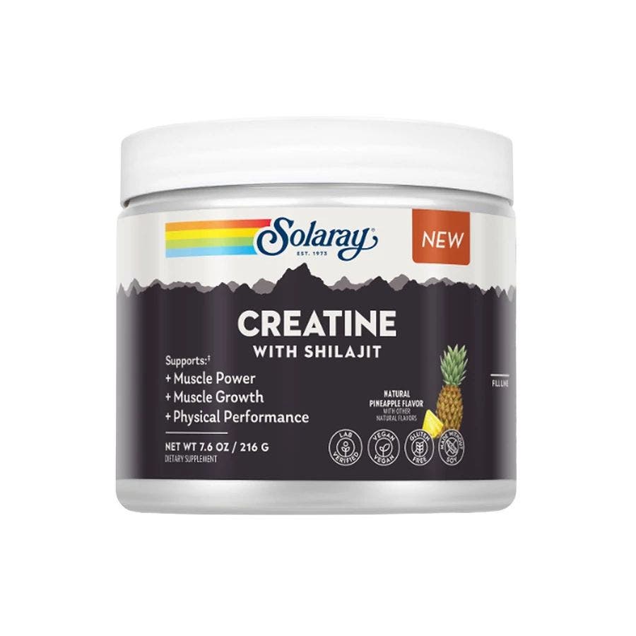 Solaray Pineapple Vital Creatine with Shilajit 7.6 oz.