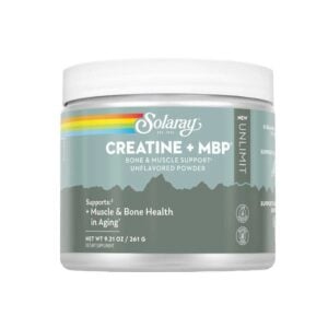 Solaray Unflavored Creatine + MBP Powder 9.21 oz.