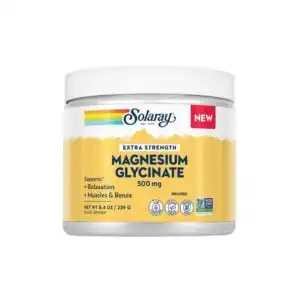 Solaray Unflavored Extra Strength Magnesium Glycinate 500 mg 8.4 oz.
