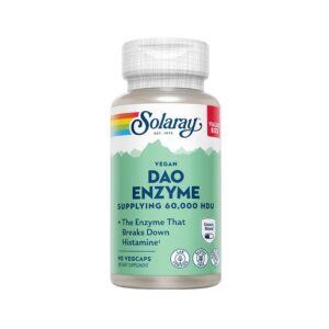 Solaray Vegan DAO Enzyme 60,000 HDU 90 VegCaps
