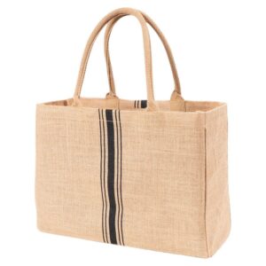 Triple Stripe Jute Market Bag 17″ x 13″ x 6.5″