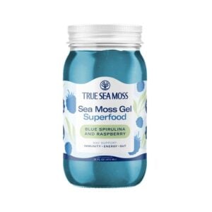 True Sea Moss Blue Spirulina & Raspberry Sea Moss Gel Superfood 16 fl. oz.