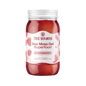 True Sea Moss Strawberry Sea Moss Gel Superfood 16 fl. oz.