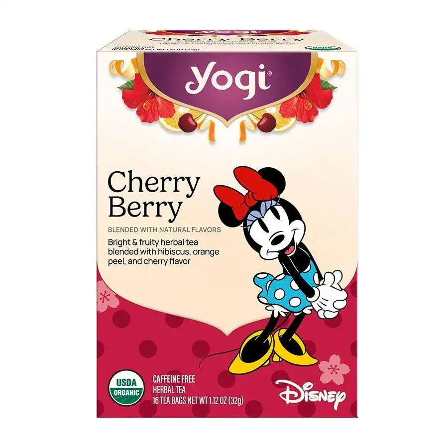 Yogi Tea Disney Minnie Mouse Cherry Berry Herbal Tea 16 tea bags Yogi Tea Disney Minnie Mouse Cherry Berry Herbal Tea 16 tea bags