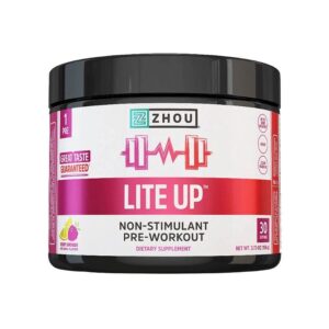 Zhou Berry Lemonade Lite Up Non-Stimulant Pre-Workout Powder 3.73 oz.