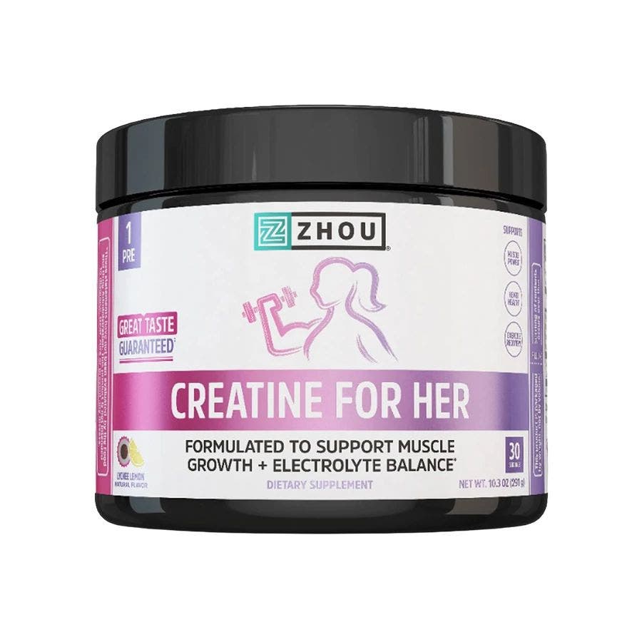 Zhou Lychee Lemon Creatine for Her Powder 10.3 oz.