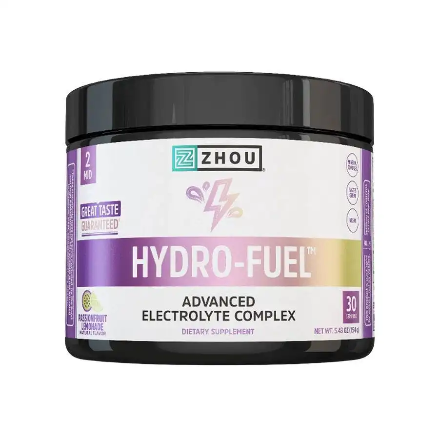 Zhou Passionfruit Lemonade Hydro-Fuel Advanced Electrolyte Complex Powder 5.43 oz. Zhou Passionfruit Lemonade Hydro-Fuel Advanced Electrolyte Complex Powder 5.43 oz.
