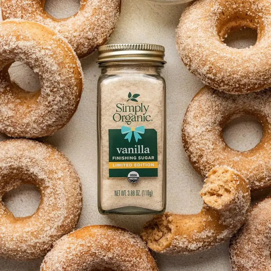 Simply Organic Vanilla Finishing Sugar 3.88 oz. - Image 3