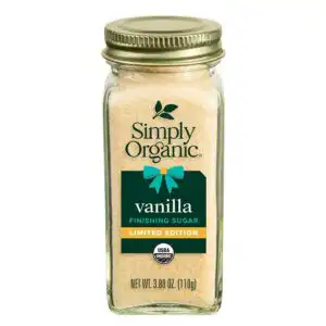 Simply Organic Vanilla Finishing Sugar 3.88 oz.