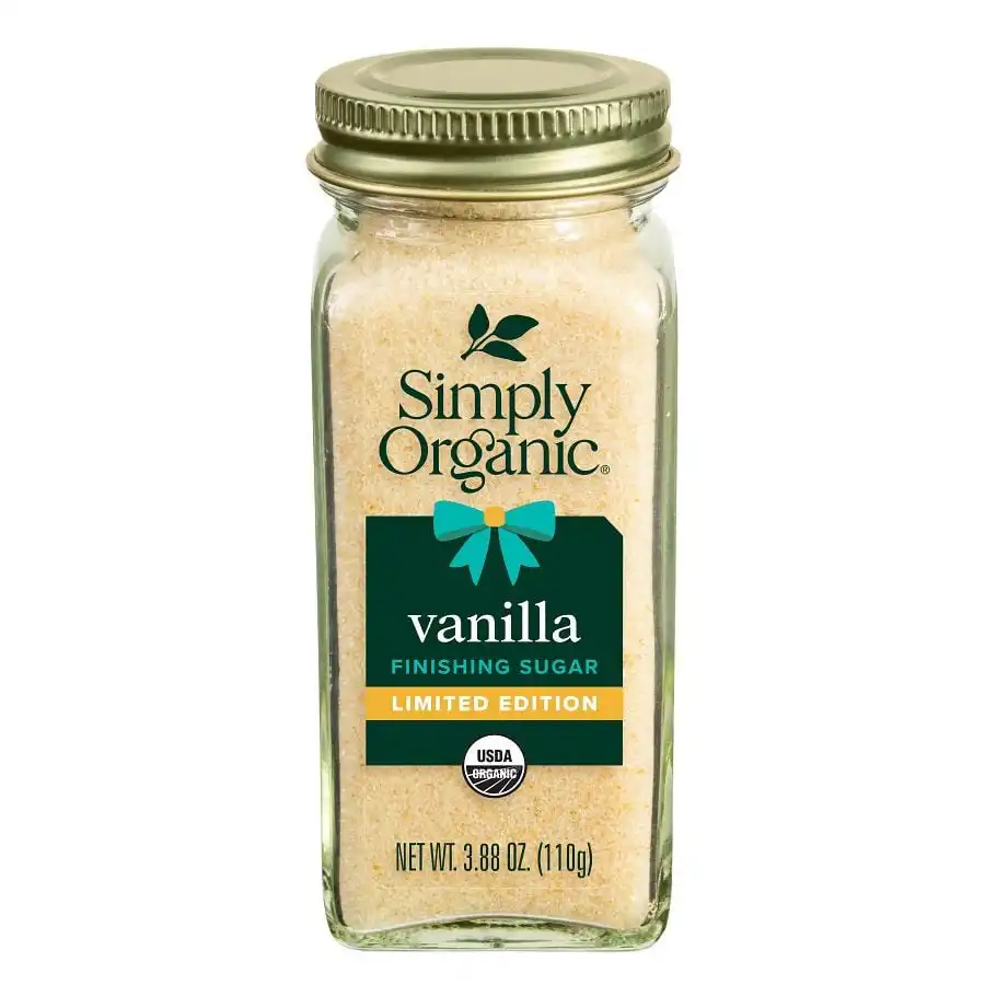 Simply Organic Vanilla Finishing Sugar 3.88 oz. Simply Organic Vanilla Finishing Sugar 3.88 oz.