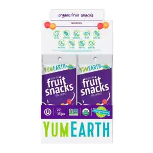YumEarth Organic Fruit Snacks Grab n’ Go Display 12 (2 oz.) packs