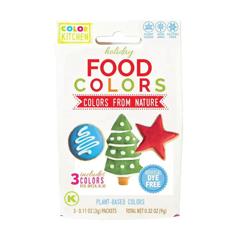 Color Kitchen Holiday Food Coloring 3-pack