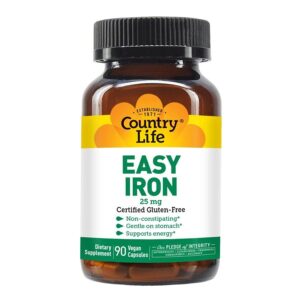Country Life Easy Iron 25 mg 90 Vegan Capsules
