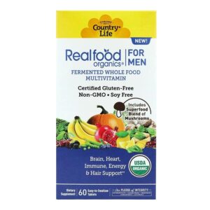 Country Life Realfood Organics Multivitamin for Men 60 Tablets