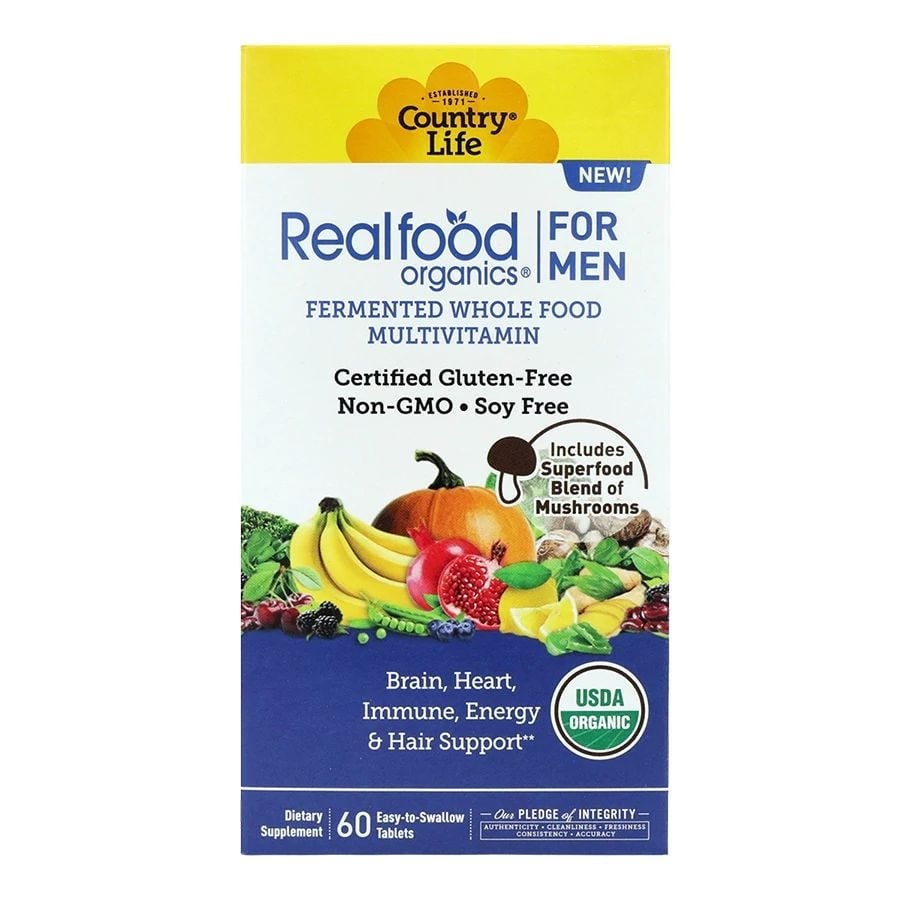 Country Life Realfood Organics Multivitamin for Men 60 Tablets Country Life Realfood Organics Multivitamin for Men 60 Tablets