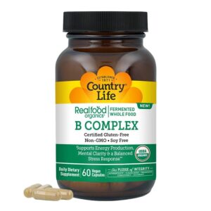 Country Life Realfood Organics Organic B Complex 60 Vegan Capsules