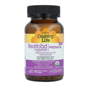 Country Life Realfood Organics Prenatal Multivitamin 90 Tablets