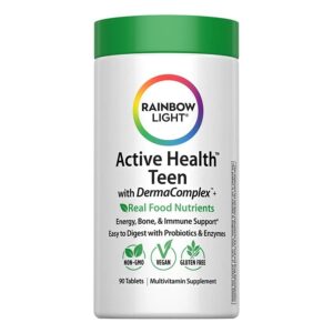 Rainbow Light Active Health Teen with DermaComplex+ 90 Tablets