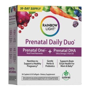 Rainbow Light Prenatal Daily Duo Multivitamin & DHA 30 Caplets & 30 Softgels