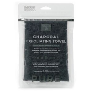 Earth Therapeutics Charcoal Exfoliating Purifying Black Hydro Towel