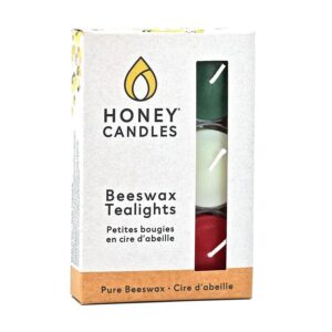 Honey Candles Clear Cup Holiday Tealights 6 count