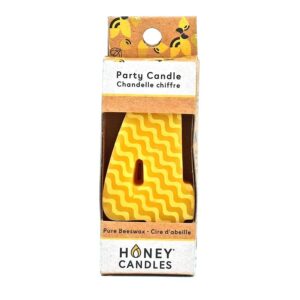Honey Candles Party Beeswax Number 4 Candle