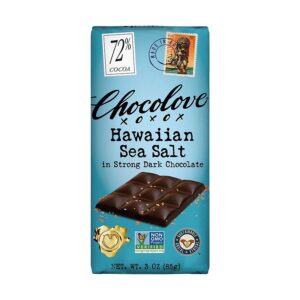 Chocolove Almonds & Sea Salt in Strong Dark Chocolate Large Bar 3.2 oz.