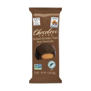 Chocolove Salted Caramel in Dark Chocolate Cups 1.2 oz.