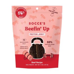 Bocce’s Bakery Beefin’ Up Protein Jerky Dog Treats 5 oz.