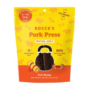 Bocce’s Bakery Pork Press Protein Jerky Dog Treats 5 oz.