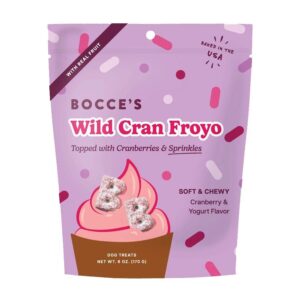 Bocce’s Bakery Wild Cran Froyo Soft & Chewy Dog Treats 6 oz.
