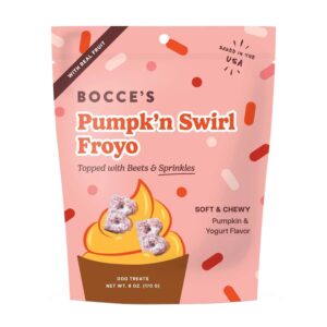Bocce’s Bakery Pumpk’n Swirl Froyo Soft & Chewy Dog Treats 6 oz.