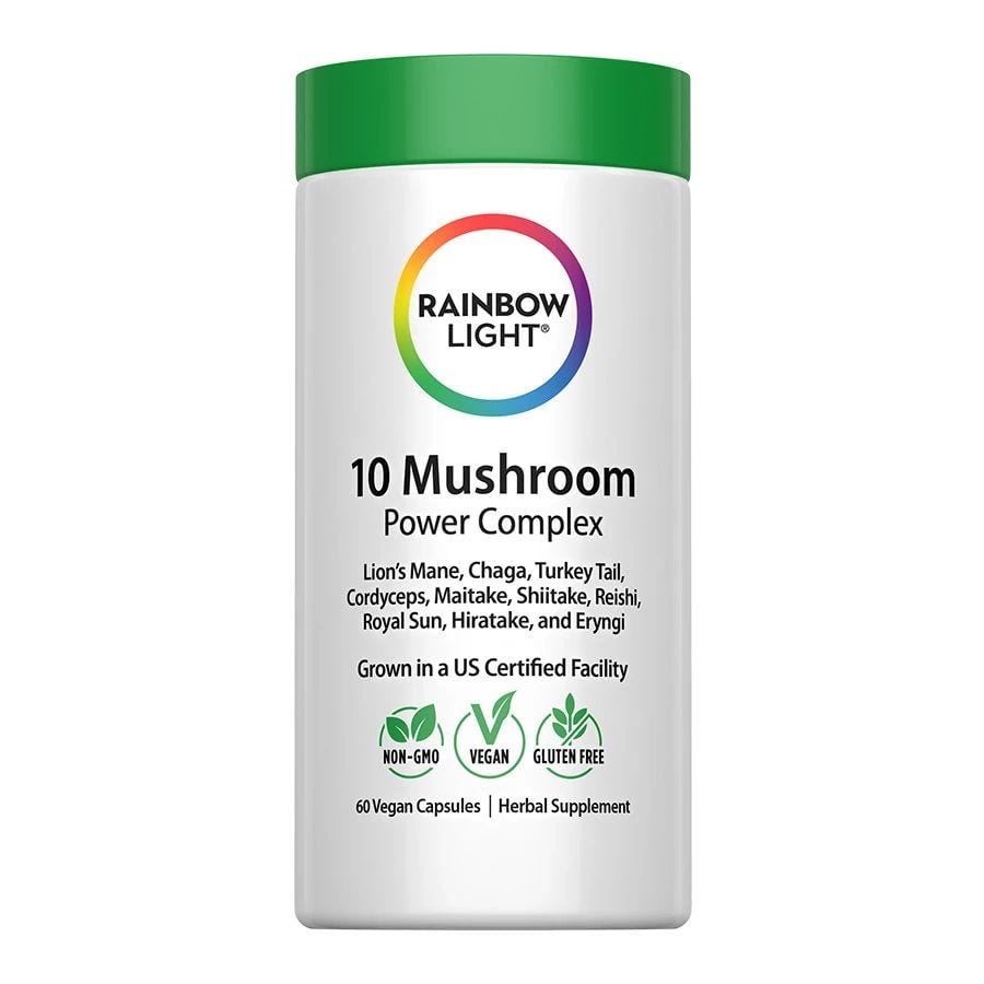 Rainbow Light 10 Mushroom Power Complex 60 Vegan Capsules Rainbow Light 10 Mushroom Power Complex 60 Vegan Capsules