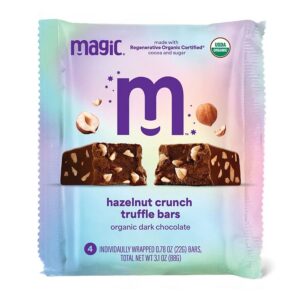 Magic Chocolate Hazelnut Crunch Dark Chocolate Truffle Bar 3.1 oz.