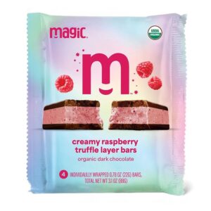 Magic Chocolate Creamy Raspberry Dark Chocolate Truffle Bar 3.1 oz.