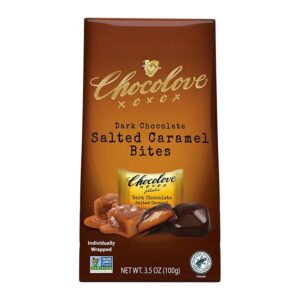 Chocolove Salted Caramel in Dark Chocolate Bites 3.5 oz.