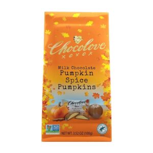 Chocolove Seasonal Milk Chocolate Pumpkin Spice Pumpkins 3.52 oz.