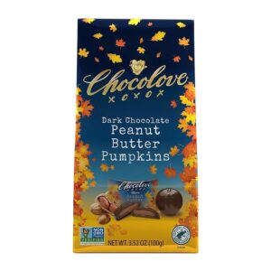 Chocolove Seasonal Dark Chocolate Peanut Butter Pumpkins 3.52 oz.