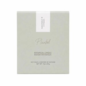 Planted Candles Vanilla & Cinnamon Seasonal Fall Candle 9 oz.